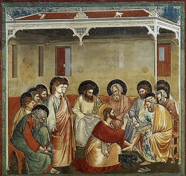 GIOTTO di Bondone Washing of Feet oil painting image